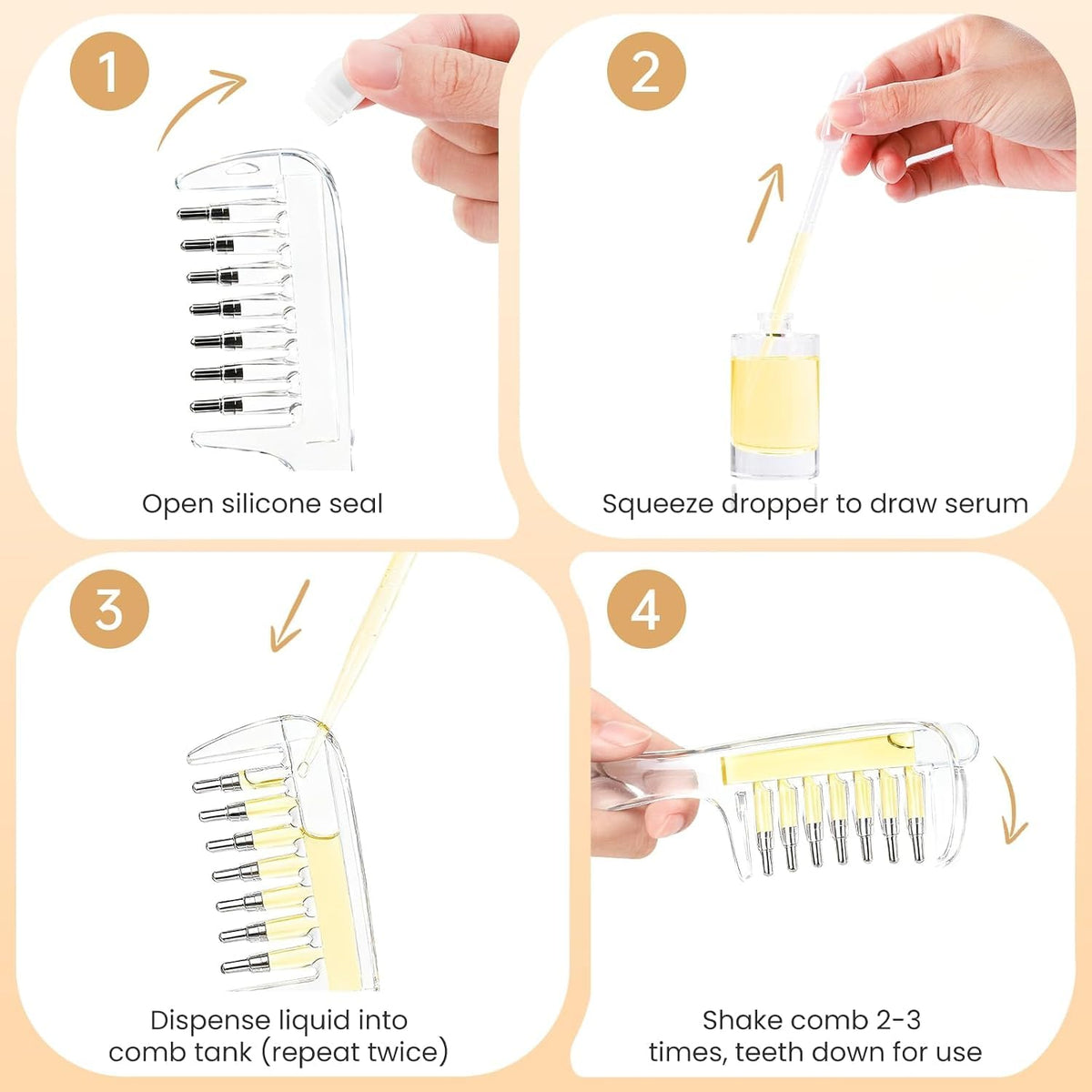Scalp Massaging Hair Oil Applicator