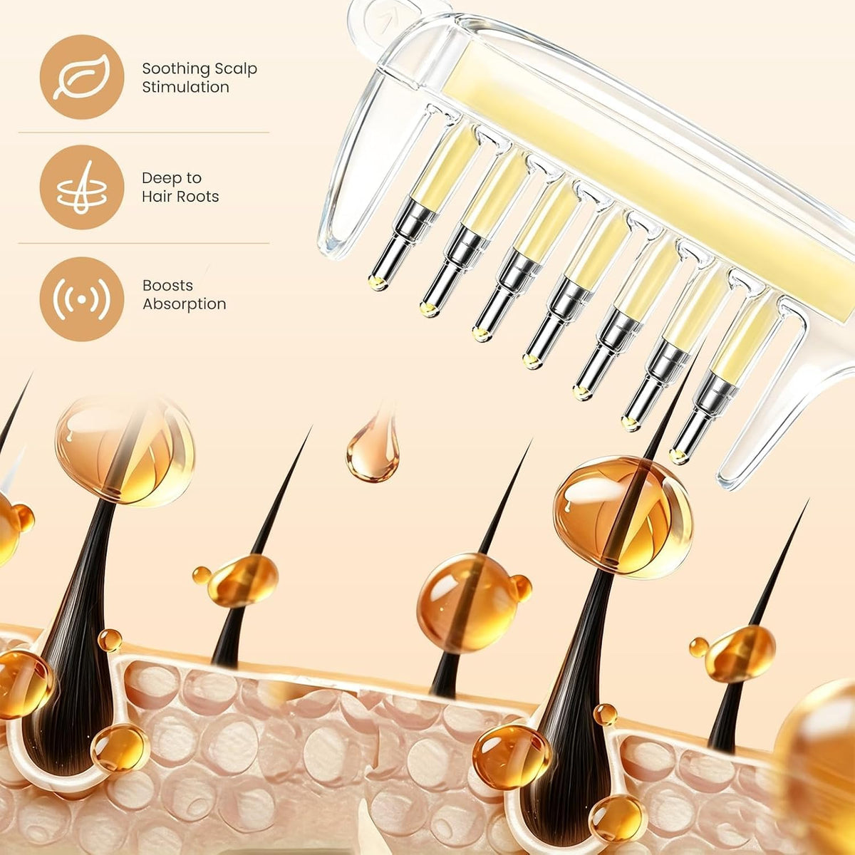Scalp Massaging Hair Oil Applicator