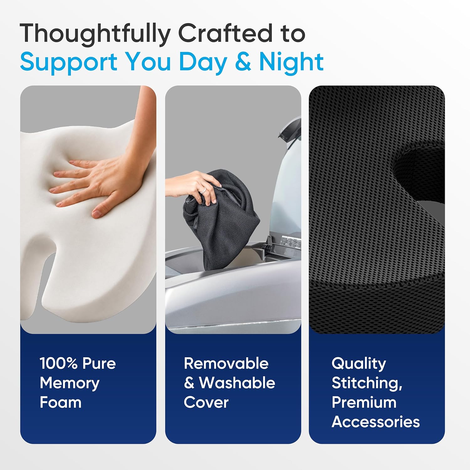 Orthopedic Memory Foam Seat Cushion