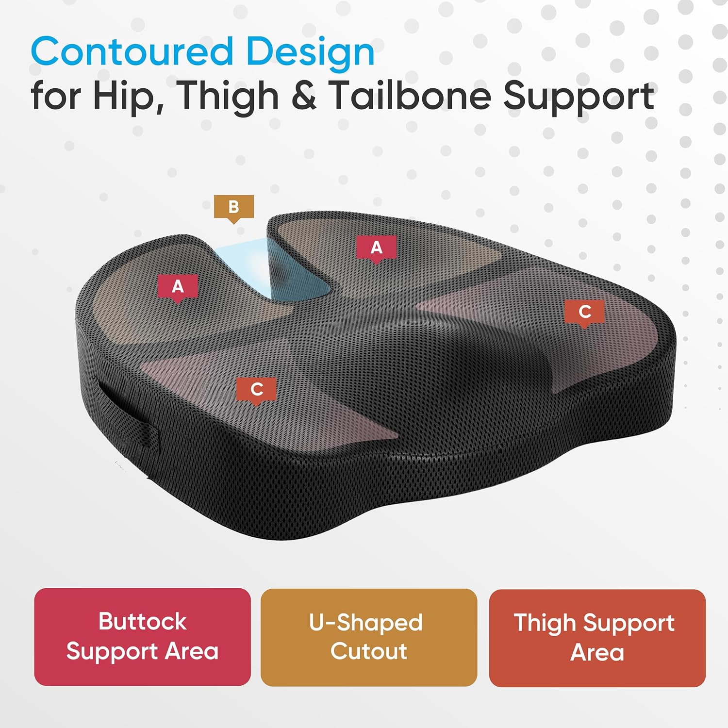 Orthopedic Memory Foam Seat Cushion