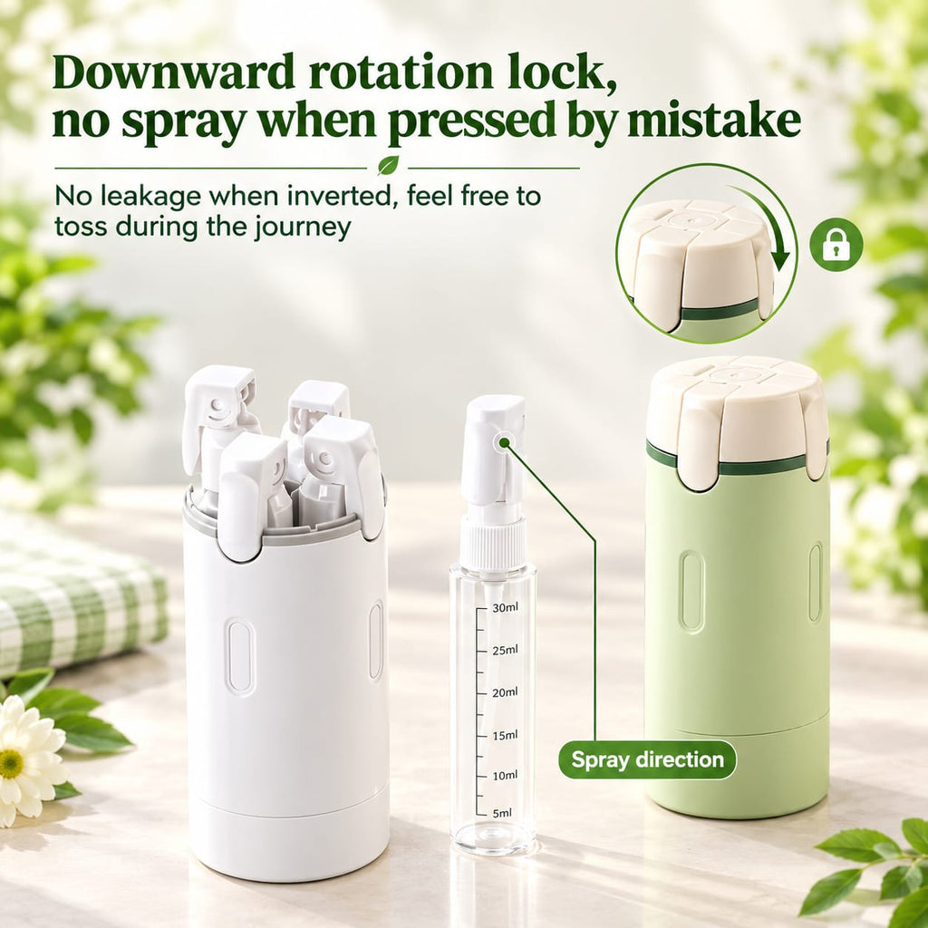 WellnessCO™ 4-in-1 Travel Bottle Dispenser