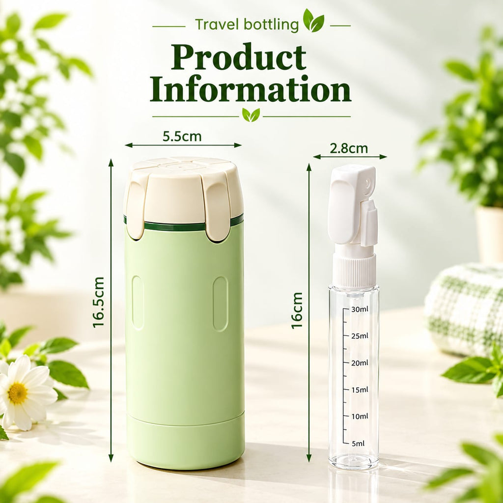 WellnessCO™ 4-in-1 Travel Bottle Dispenser