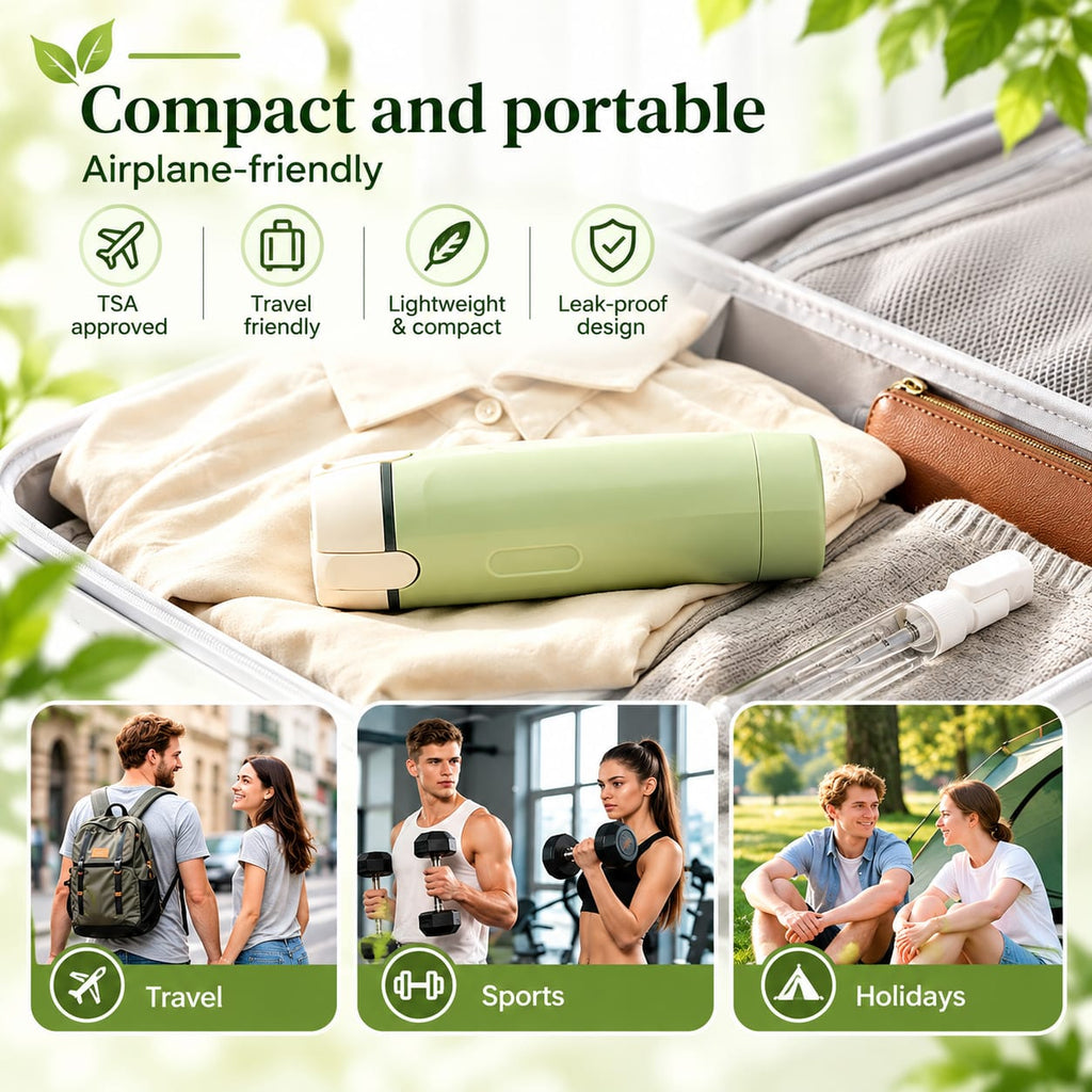 WellnessCO™ 4-in-1 Travel Bottle Dispenser